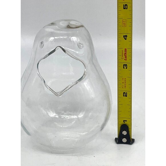 MCM Pyrex Open Mouth Chicken Hen Candy Nut Dispenser Bird Clear - Picture 8 of 8